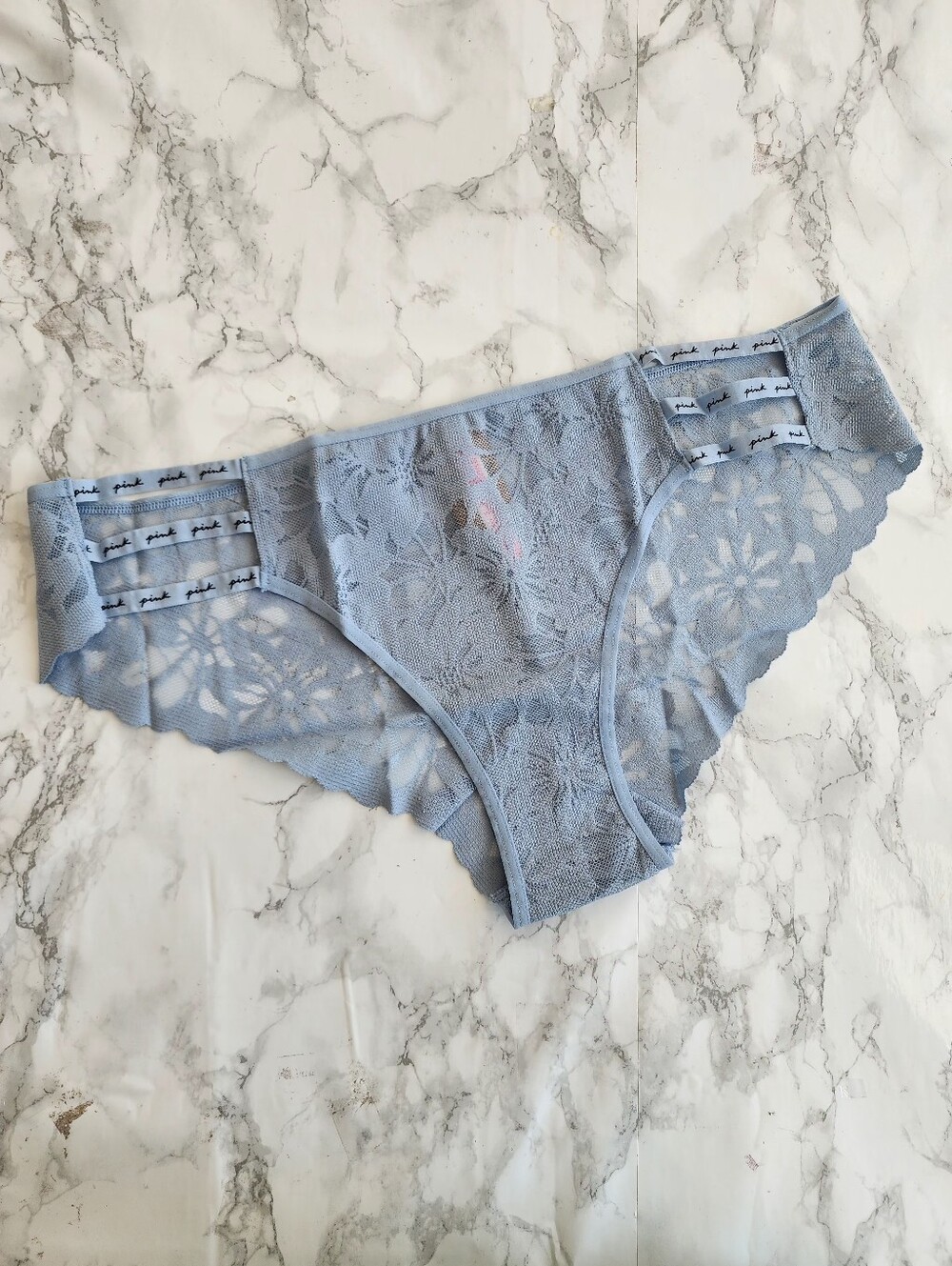 Victoria's Secret PINK Logo Strappy Cheekster Panties XXL NWT